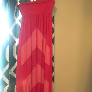 Chevron maxi dress
